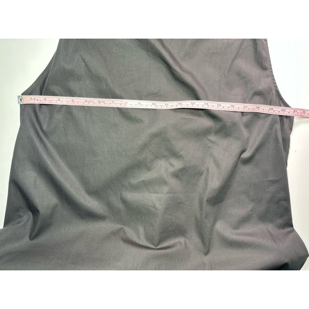 Marcella Minna Sleeveless Dress Black Size Large Maxi Cotton Pockets - Picture 8 of 13
